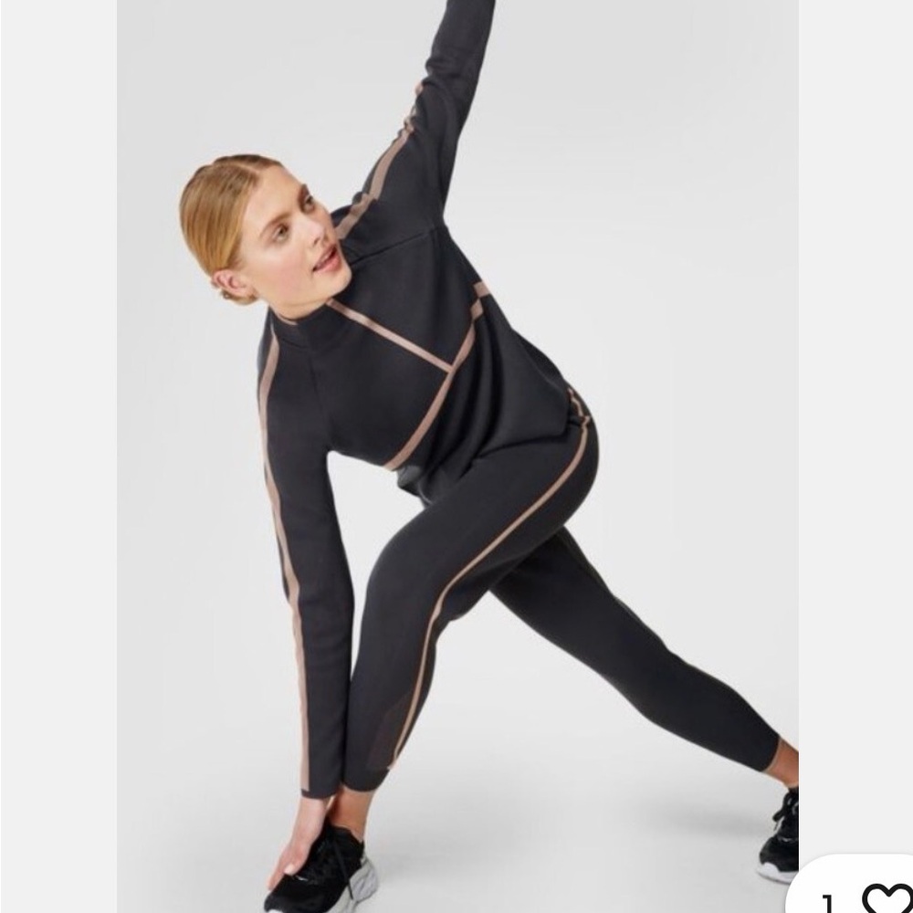 Sweaty Betty Kinetic Seamless Set - Long Sleeved Top M & Trousers M